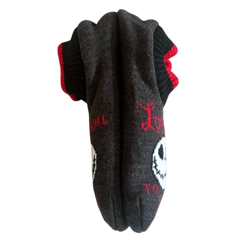 The Nightmare Before Christmas‎ Jack Skellington Slipper Socks Shoe Size 4-10